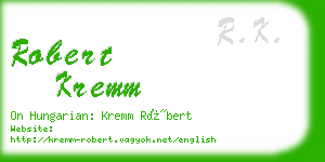 robert kremm business card